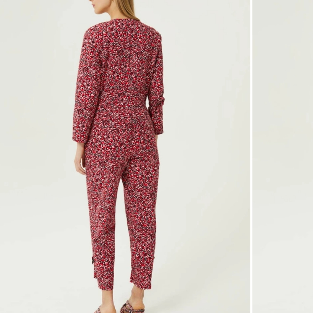 Rebecca Minkoff Clover Jumpsuit Red Multicolor Small - Picture 2 of 9